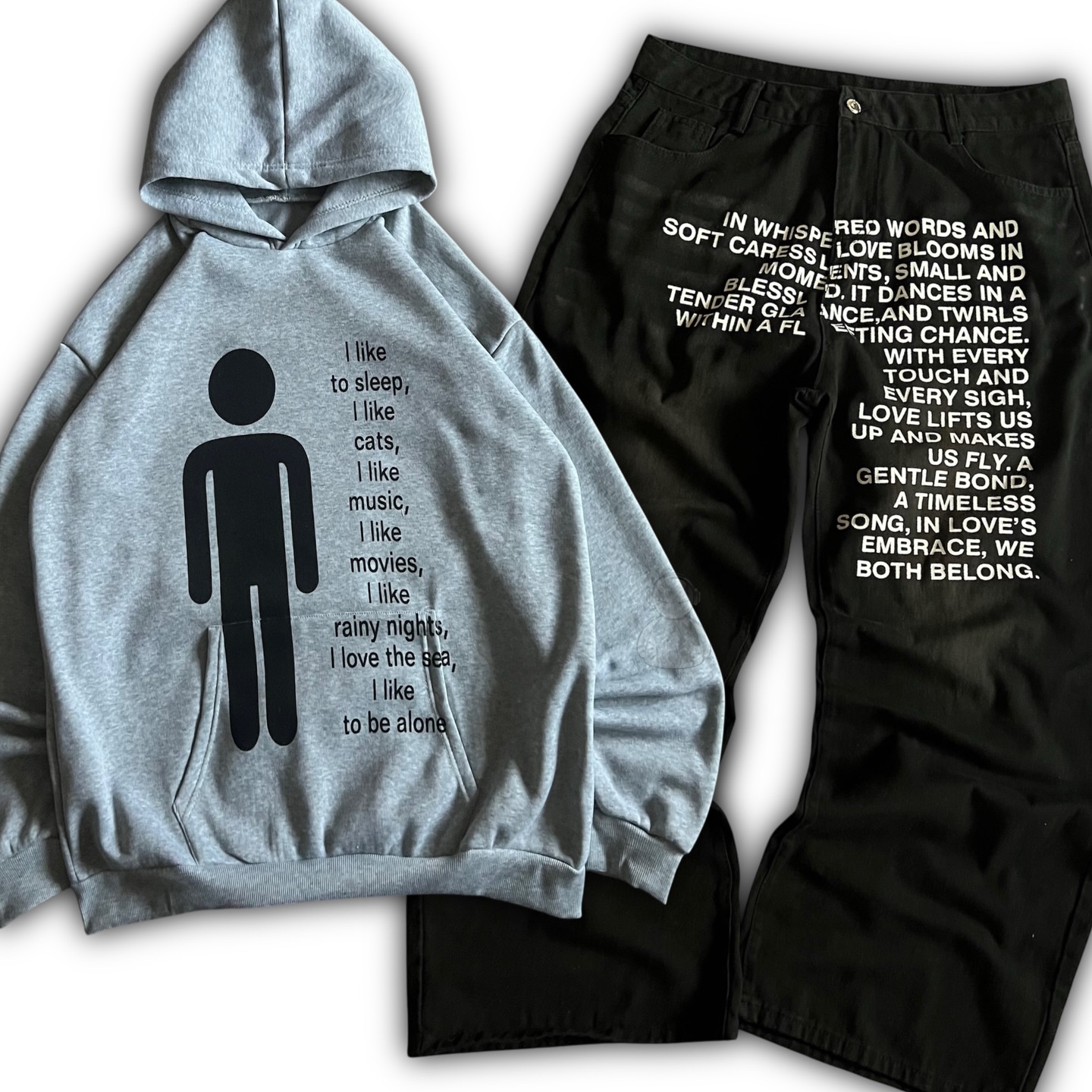 Street Fashion Hip Hop - American Pattern Letter Jeans Y2K Men