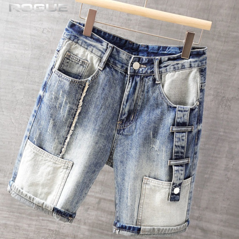 Street Fashion Hip Hop - Korean Fashion Jorts Hip Hop Street