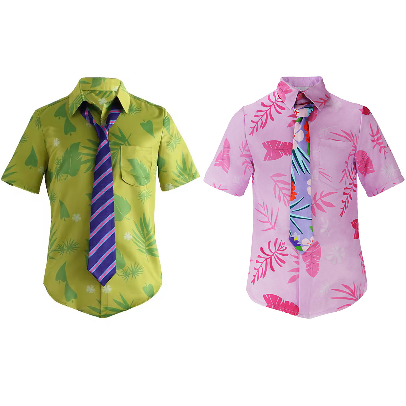 Street Fashion Hip Hop - Hawaiian Shirt With Musical Guitar Print