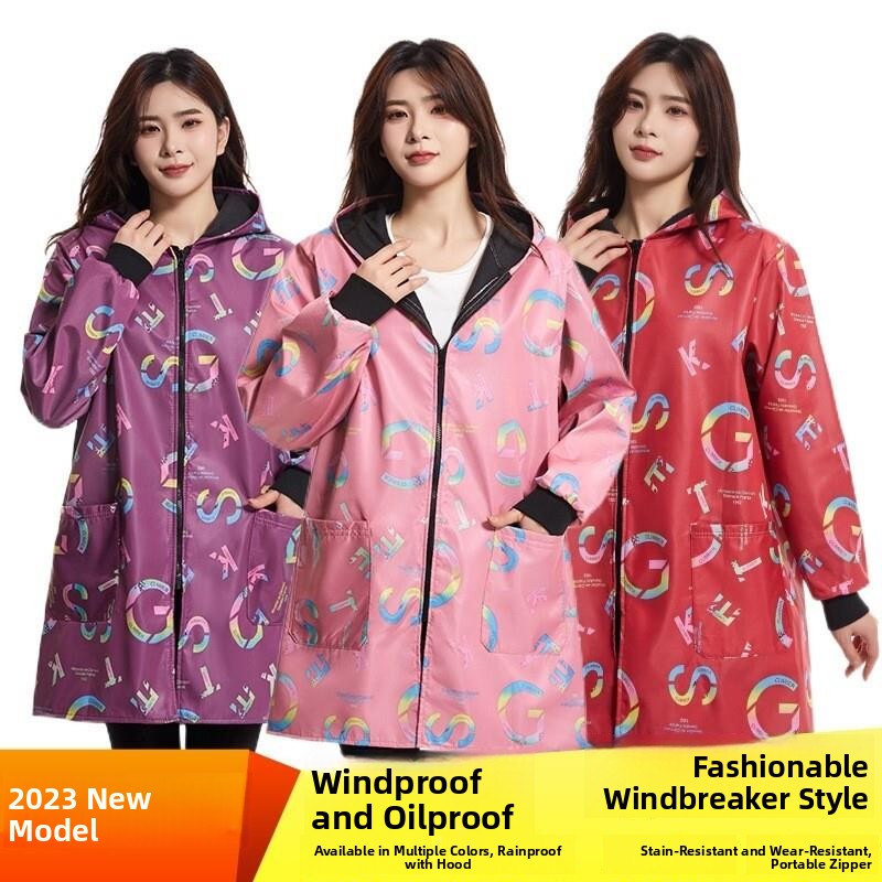Street Fashion Vendors - plus Size Raincoat Jacket Thickened Fleece