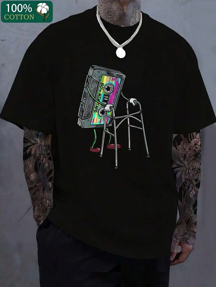 Street Fashion Essentials - Printed Men's T-Shirt, Street Style Print,