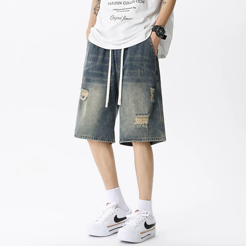 Summer Thin Denim Shorts Men's - đánh giá và giá Street Fashion Jeans Men