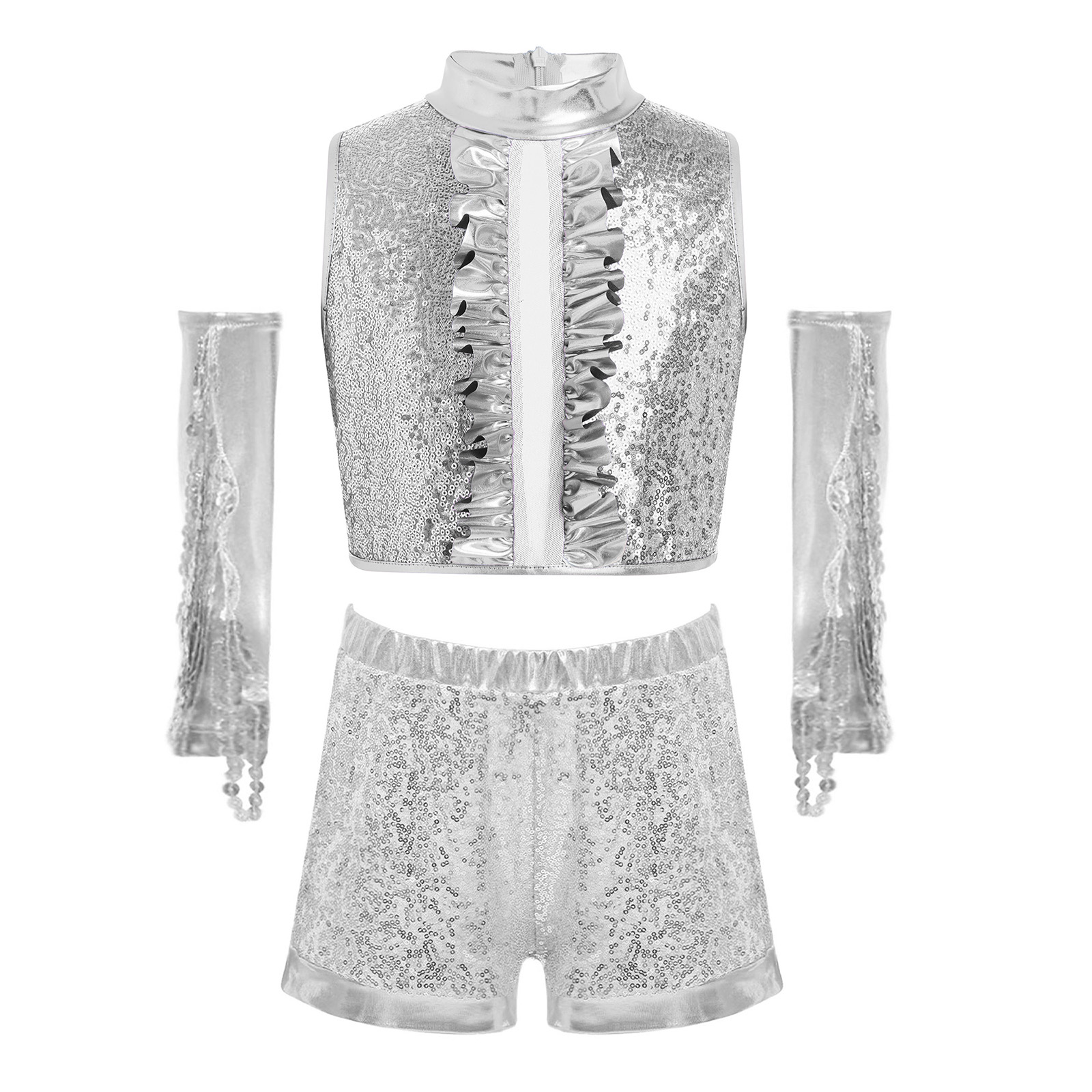 Kids Sparkling Metallic Sequin - đánh giá và giá Street Fashion Hip Hop