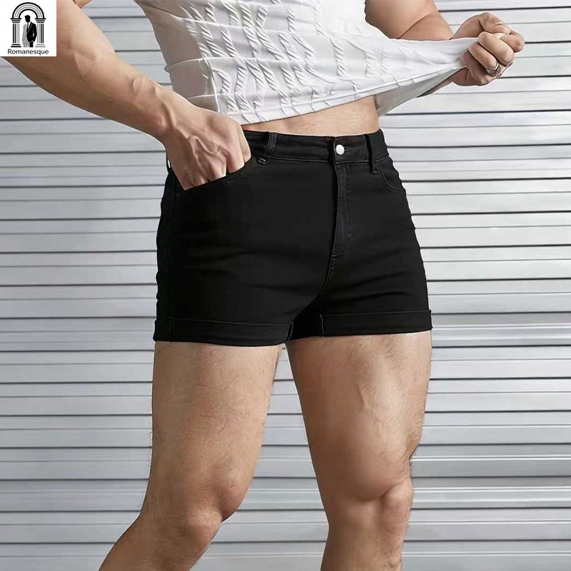 Men's Sexy Slim Fit White Deni - đánh giá và giá Street Fashion Jeans Men