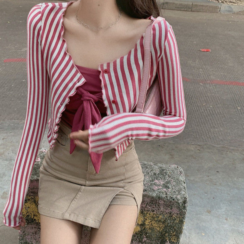MEXZT Vintage Striped Shirts W - đánh giá và giá Street Fashion Korea