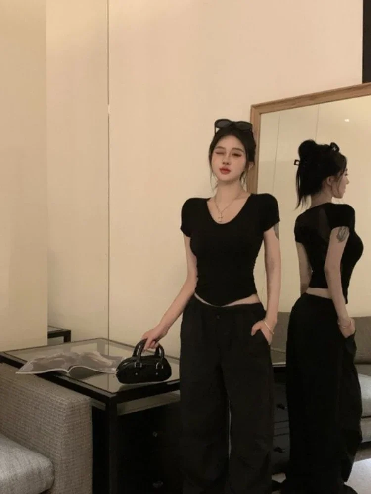 Back-length Tops Woman Black C - đánh giá và giá Street Fashion Reviews