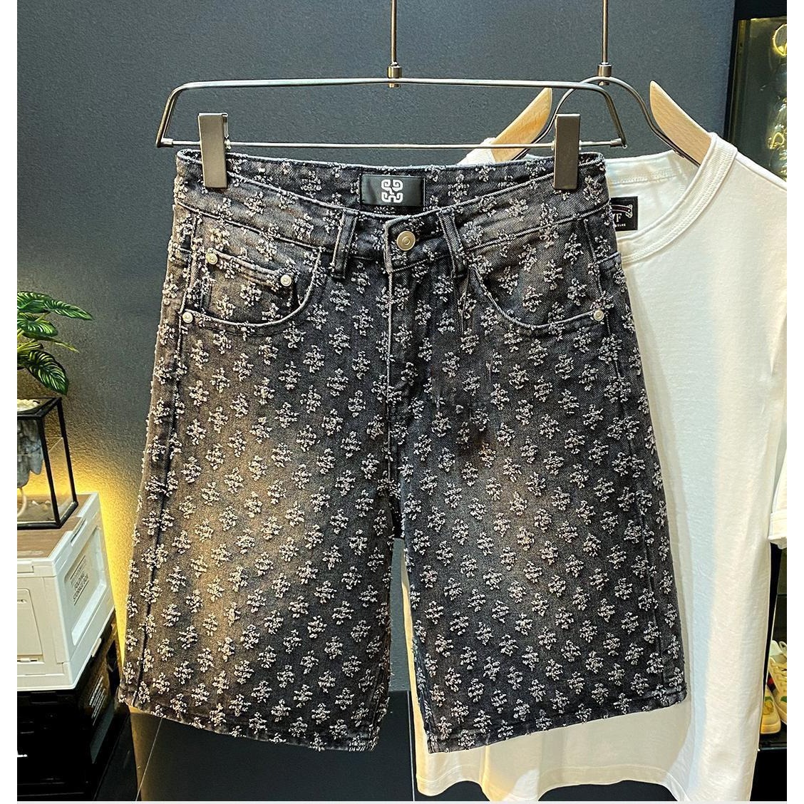 Summer High Street Denim Short - đánh giá và giá Street Fashion Jeans Men