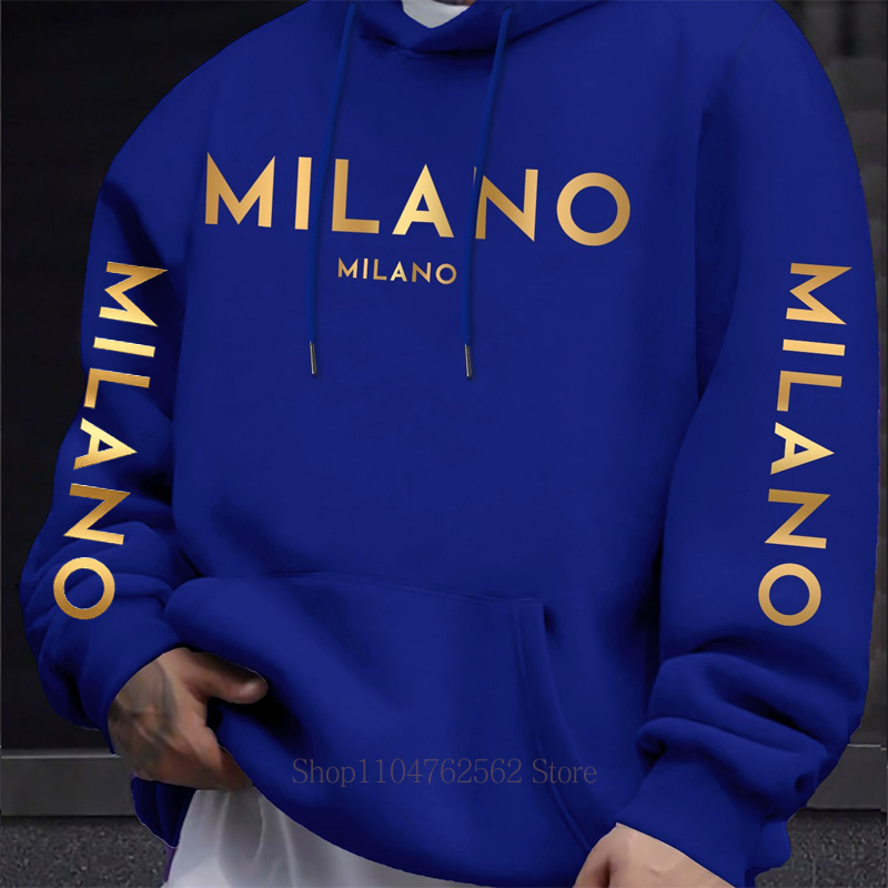 Milano Letter Print Hoodie for - đánh giá và giá Street Fashion Milano
