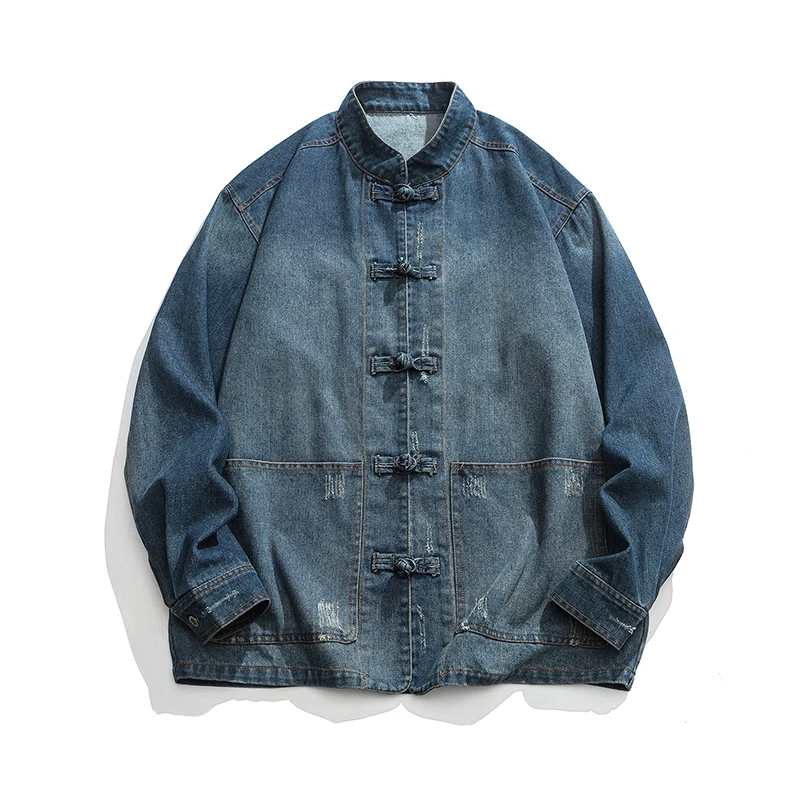 Chinese Style Denim Jacket Men - đánh giá và giá Street Fashion Jeans Men