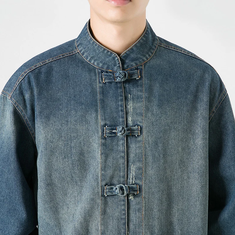 Chinese Style Denim Jacket Men - đánh giá và giá Street Fashion Jeans Men