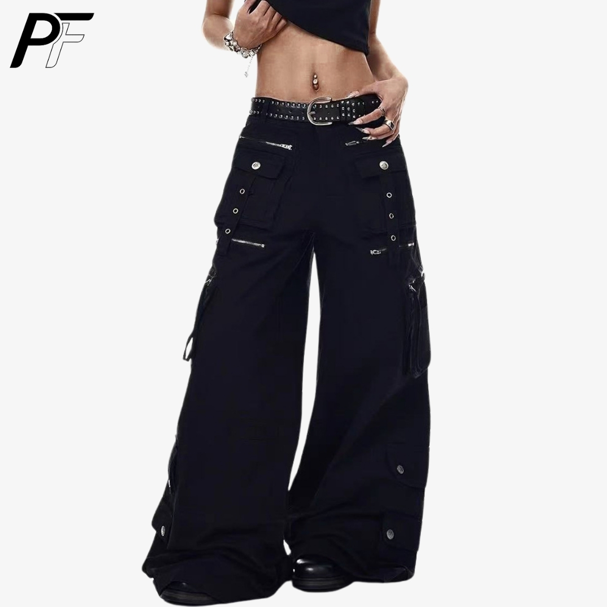 Grunge Techwear Wide Leg Cargo - đánh giá và giá Street Fashion Jeans Men