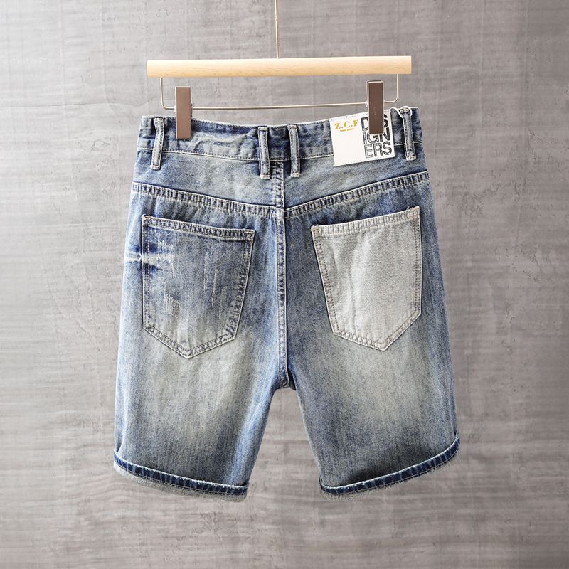 Men's Short Jeans Pants with P - đánh giá và giá Street Fashion Jeans Men