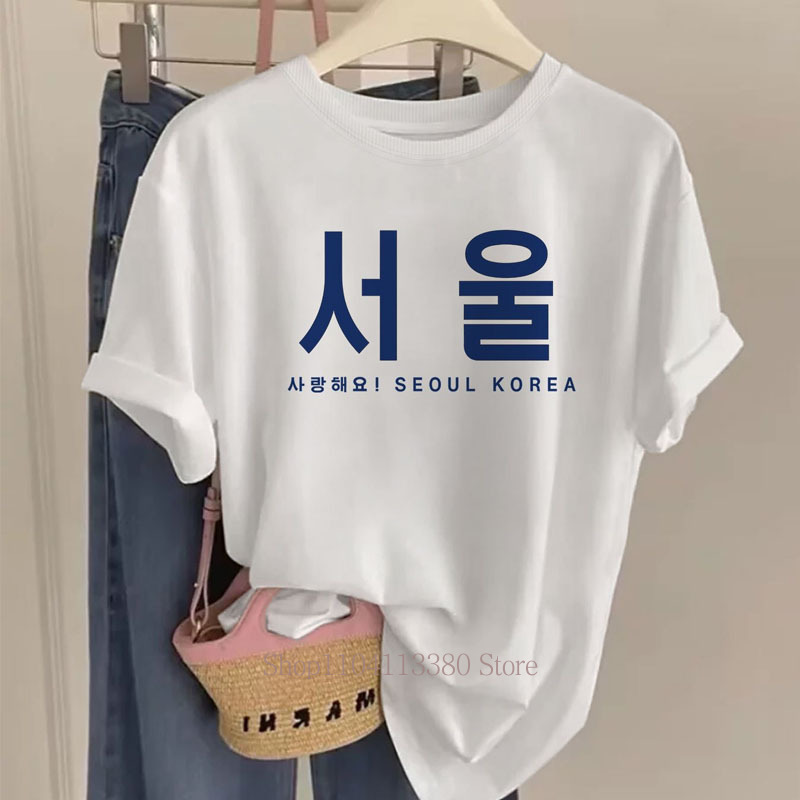 Seoul Korea Graphic Print T-sh - đánh giá và giá Street Fashion Seoul