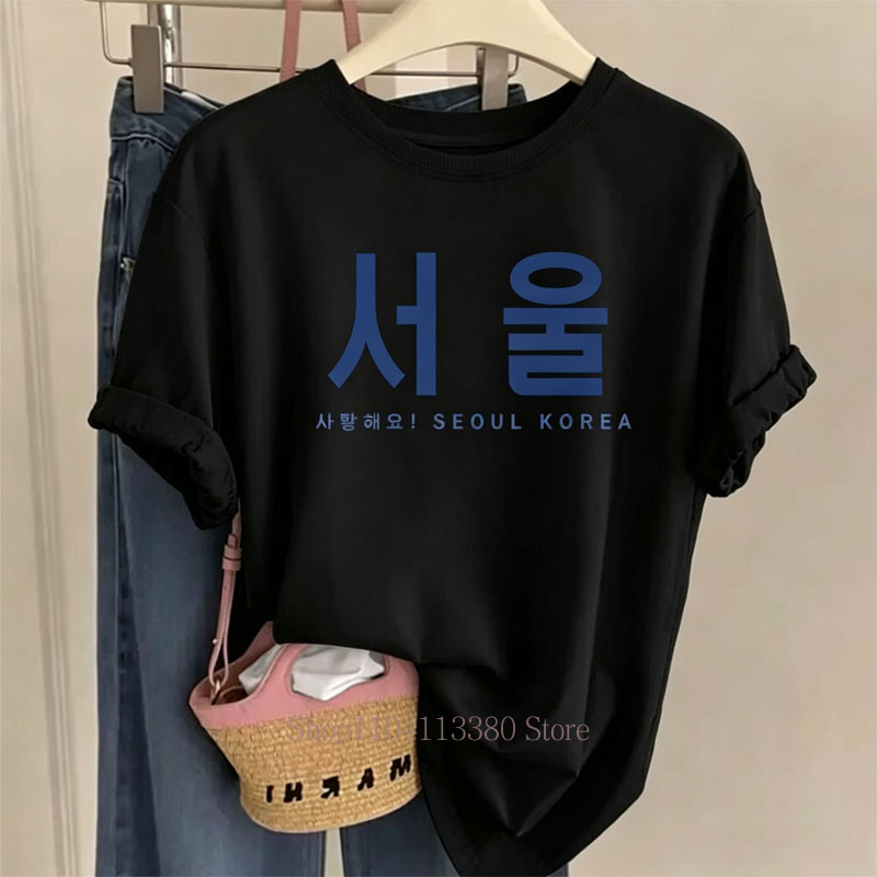 Seoul Korea Graphic Print T-sh - đánh giá và giá Street Fashion Seoul
