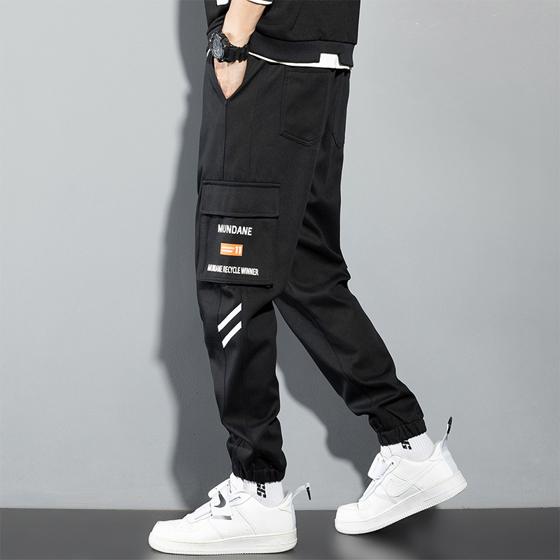 Orange Cargo Pants Men Hip Hop - đánh giá và giá Street Fashion Korea