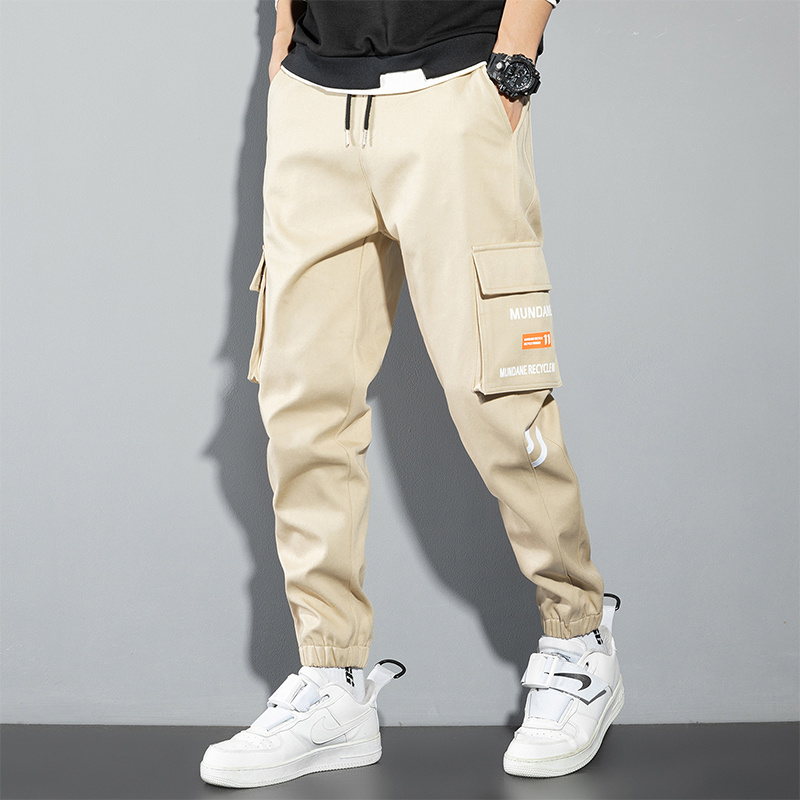 Orange Cargo Pants Men Hip Hop - đánh giá và giá Street Fashion Korea