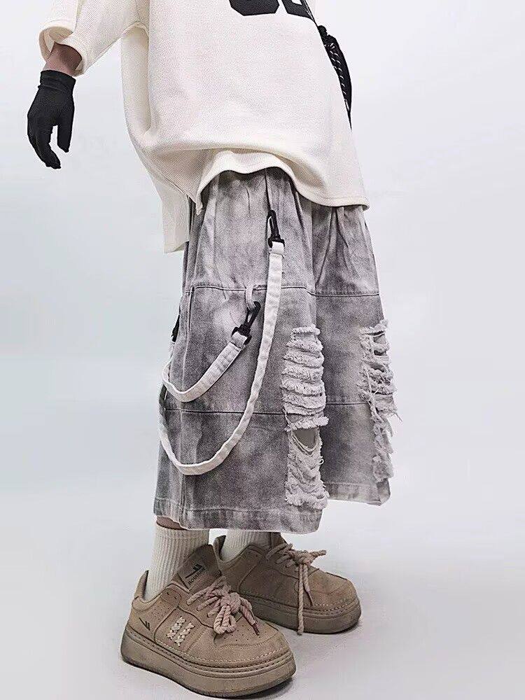 Retro Hip-hop Men's Ripped Jea - đánh giá và giá Street Fashion Hip Hop