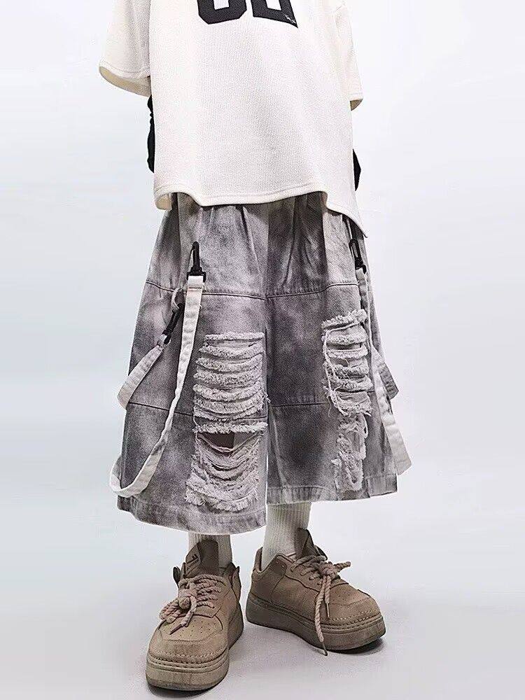 Retro Hip-hop Men's Ripped Jea - đánh giá và giá Street Fashion Hip Hop