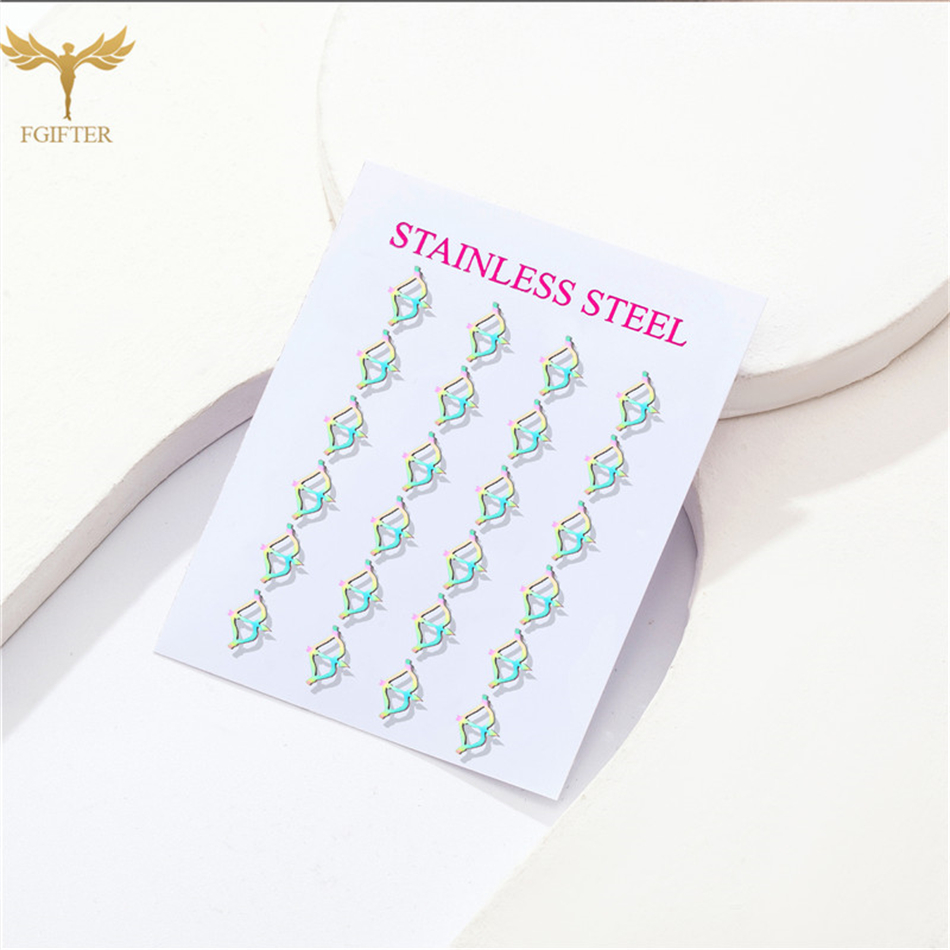 12 Pairs Bow Arrow Stud Earrin - đánh giá và giá Street Fashion Vendors