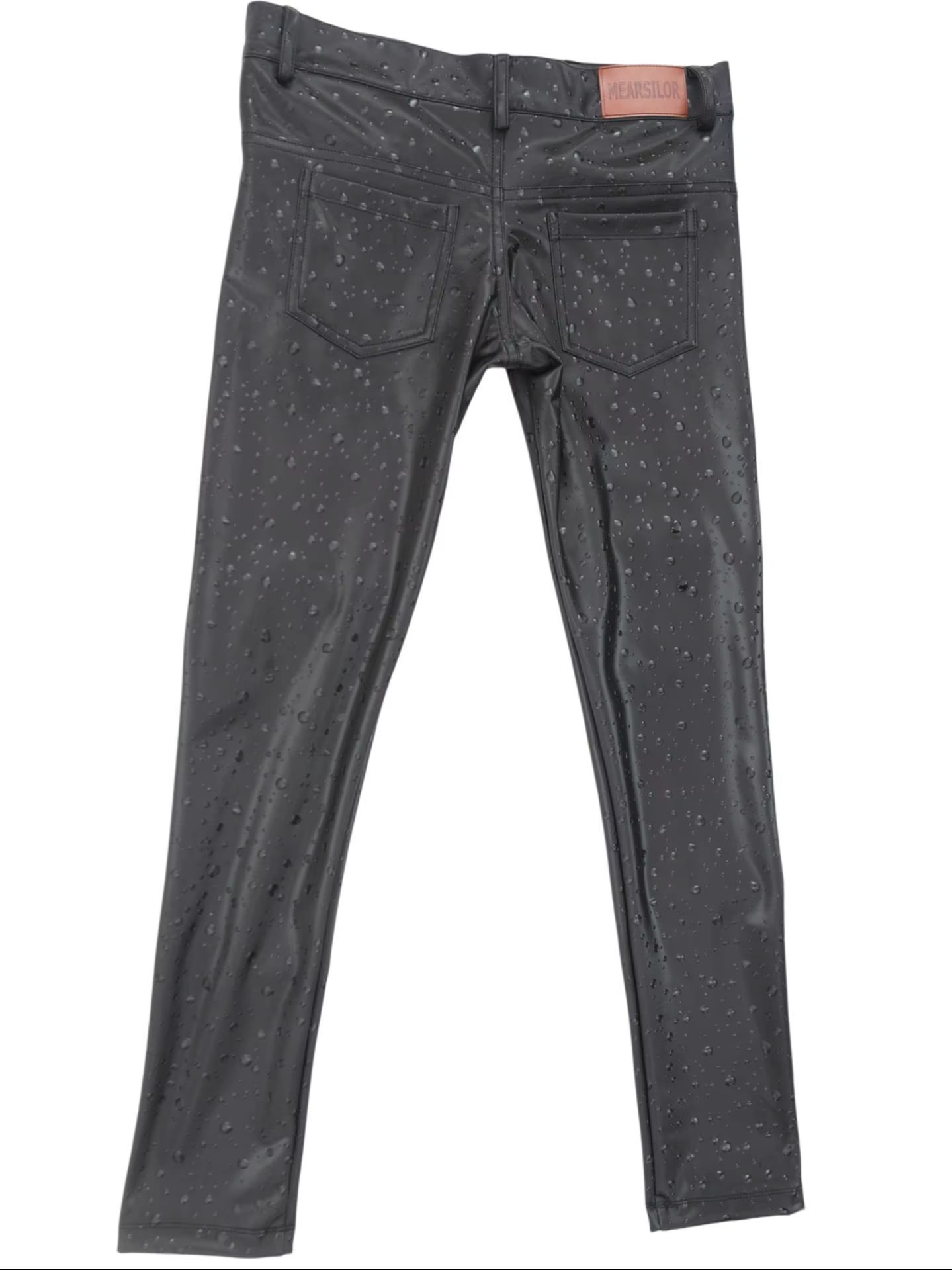 3D Water Drop Print Elastic PU - đánh giá và giá Street Fashion Jeans Men